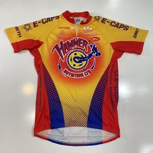 Voler Cycling Jersey Shirt Hammer Nutrition Blue Triathlon Top Men’s Large